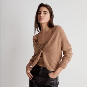 Set of Madewell Haskell cropped cardigan and top sz S